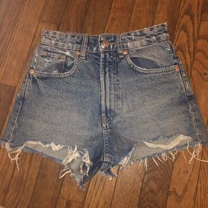 Zara brand new denim cutoffs